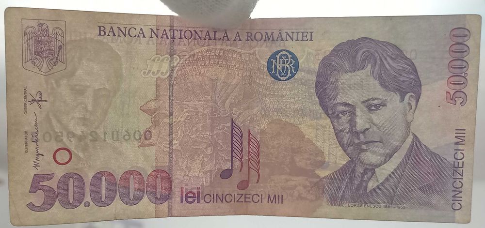 bancnota Romania 50000 lei 1996