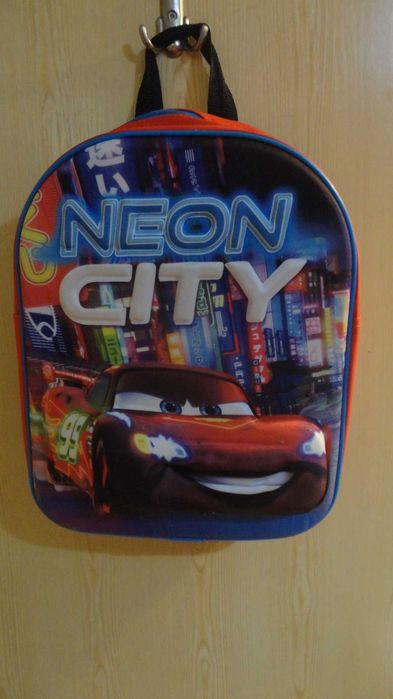 Детска релефна раница NEON CITY, 3D ефект