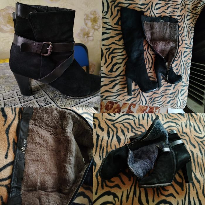 Продам замшевые ботинки