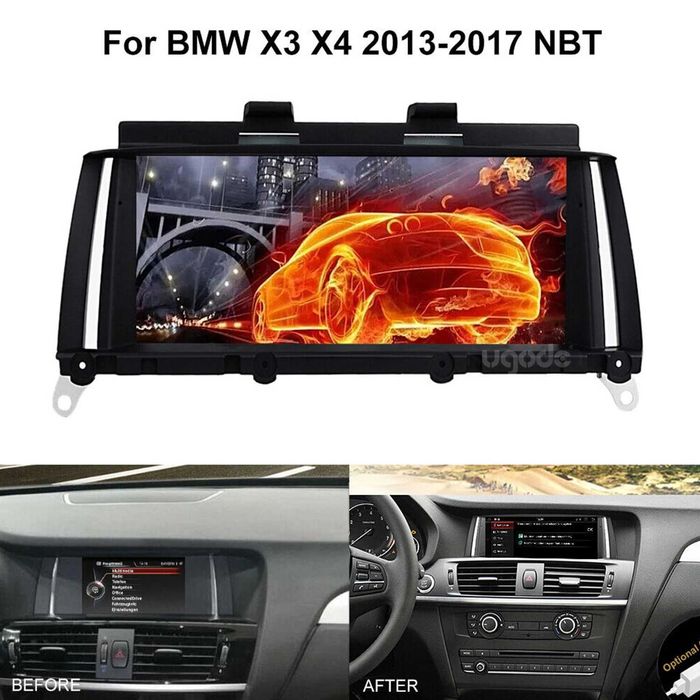 Мултимедия за BMW X3 X4 NBT F25 F26 Android навигация екран дисплей