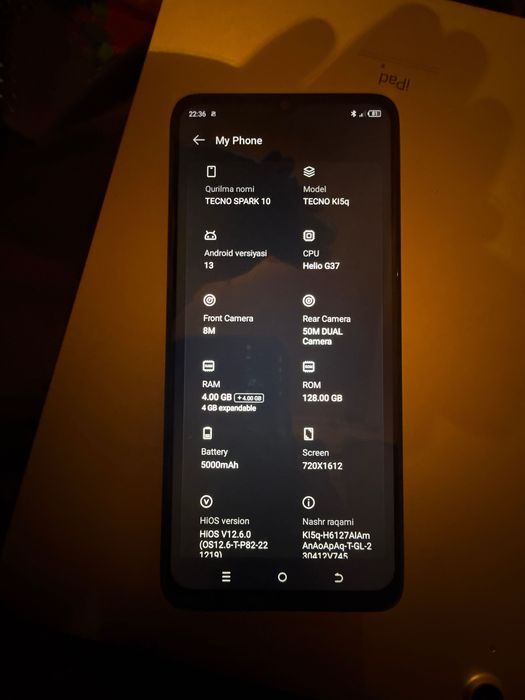 Srochna Texno spark 10 sotiladi pul zarur