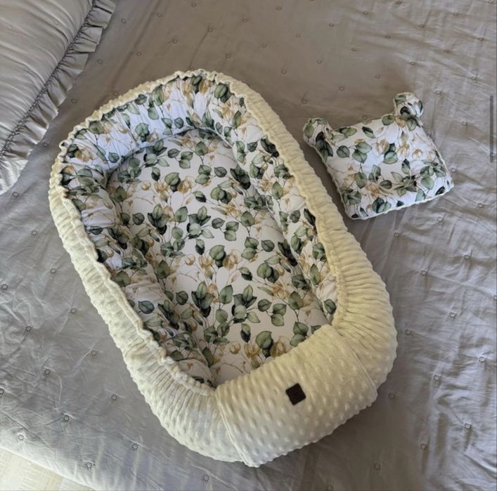 Babynest, cuib pentru bebelusi - handmade, premium, 100% bumbac.