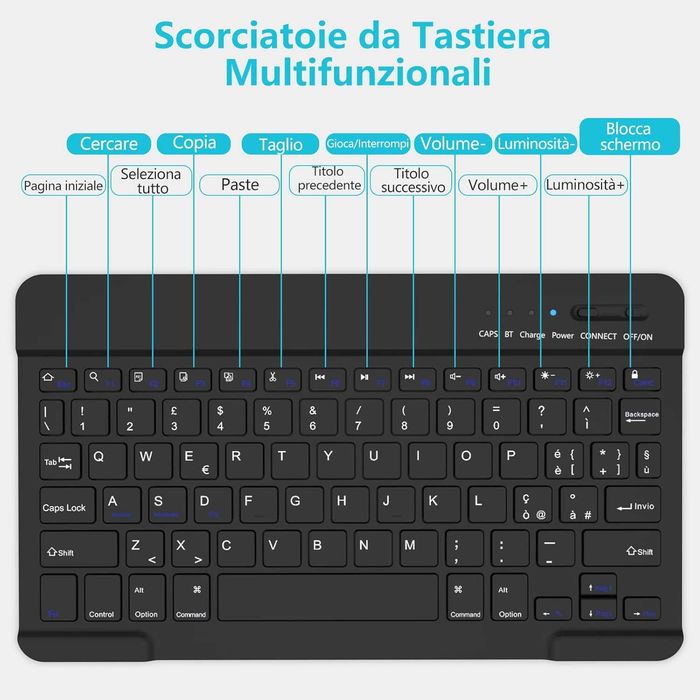 Husa TQQ cu tastatura Bluetooth pentru iPad 10.2 / Air 3 10.5