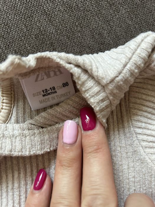 Официлна рокля Зара Zara 12-18 86 см и обувки Obaibi 20 н