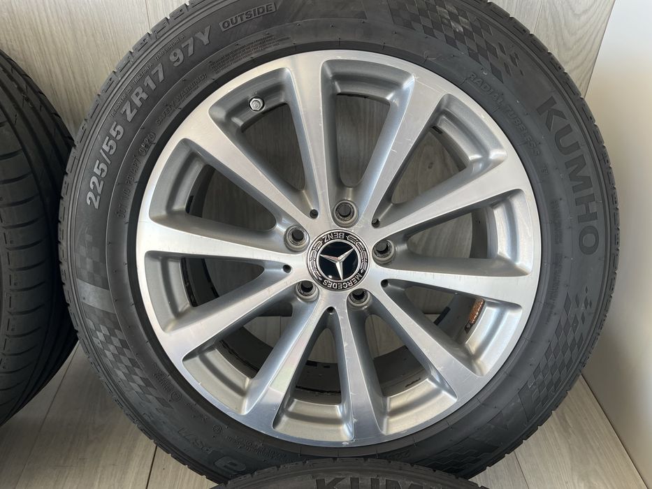 Оригинални джанти 17 цола 5х112 за Мерцедес Е-класа W213/S213 с летни гуми 225/55/17