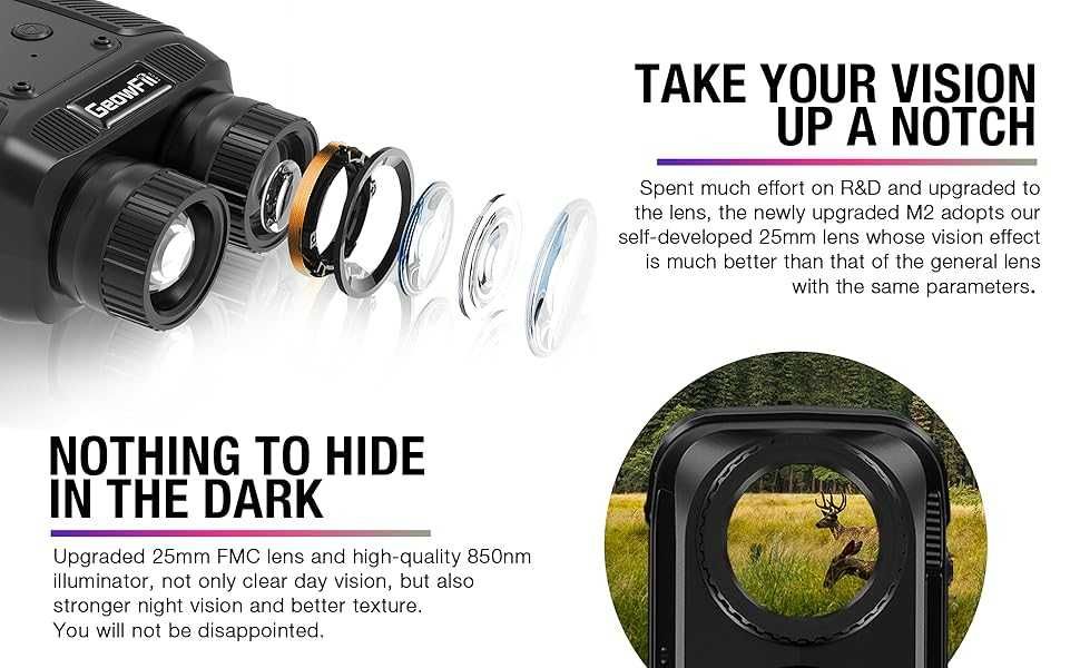 GeowFiiTech M2 Бинокъл за нощно виждане 4K