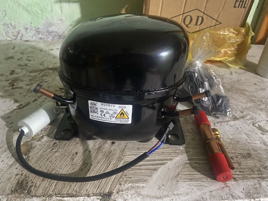 Морозильник бу с новым компрессором и фреоном