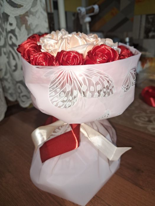 Atlas atir Gul цветы из атласных лент