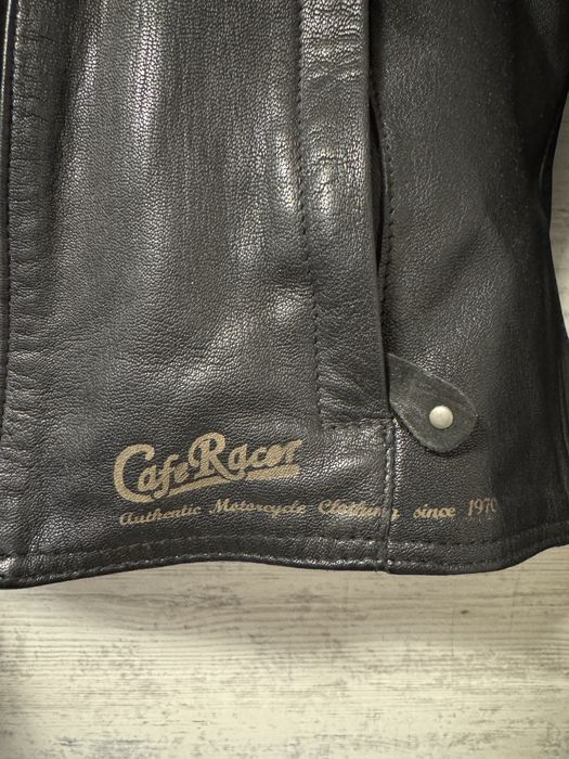 Дамско кожено моторджийско яке Cafe Racer – размер 40 (M)