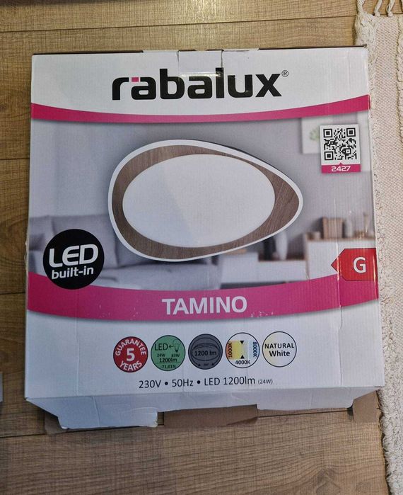 LED плафон RABALUX 2427 TAMINO, 24W/230V, Ø 45 см