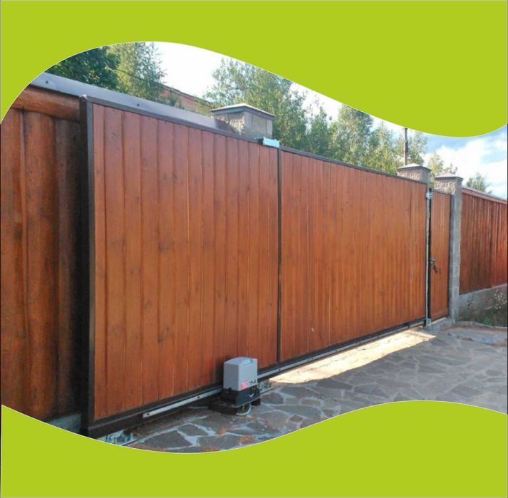 Откатные ворота  монтаж