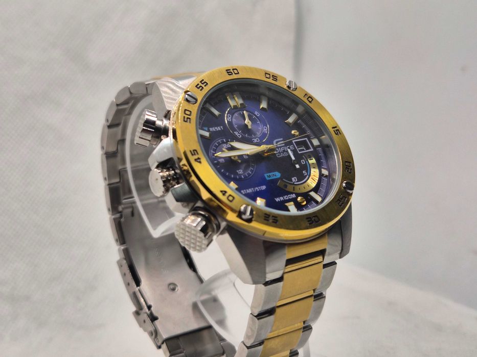 Ceas Sport Casio Edifice EFR 558D blue Black , NOU, Garantie 2ani
