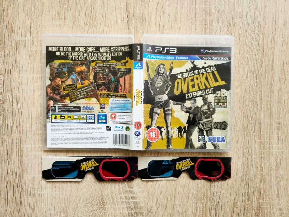 House of the Dead OVERKILL Extended Cut+3D очила PlayStation 3 PS3 ПС3