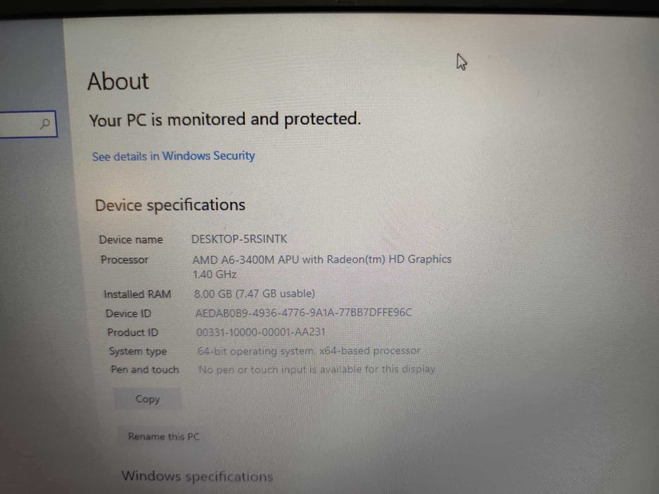 Laptop Hp Probook 4535S, Amd, 8Gb, ssd nou 240Gb, garantie, schimburi!