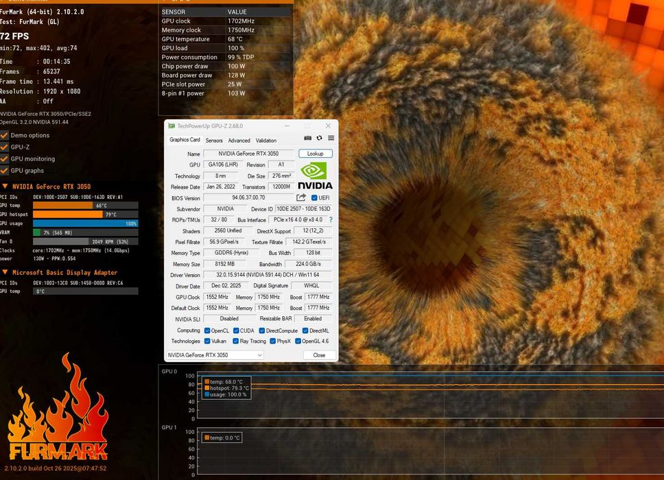 Видео карта KFA2 RTX 3050 8GB GDDR6