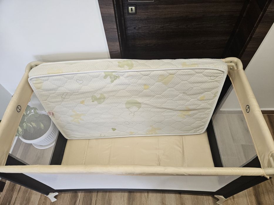 Детска сгъваема кошара Moni - Solo, бежова