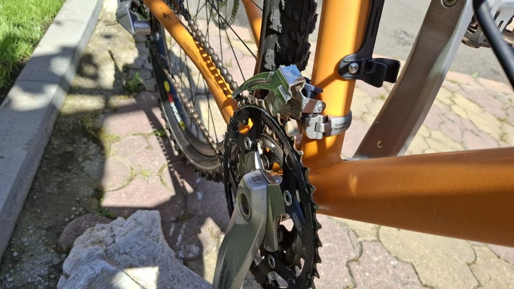 Bicicletă MTB 26” aluminiu, Shimano Deore LX / XT, frâne hidraulice, Manitou, Mavic