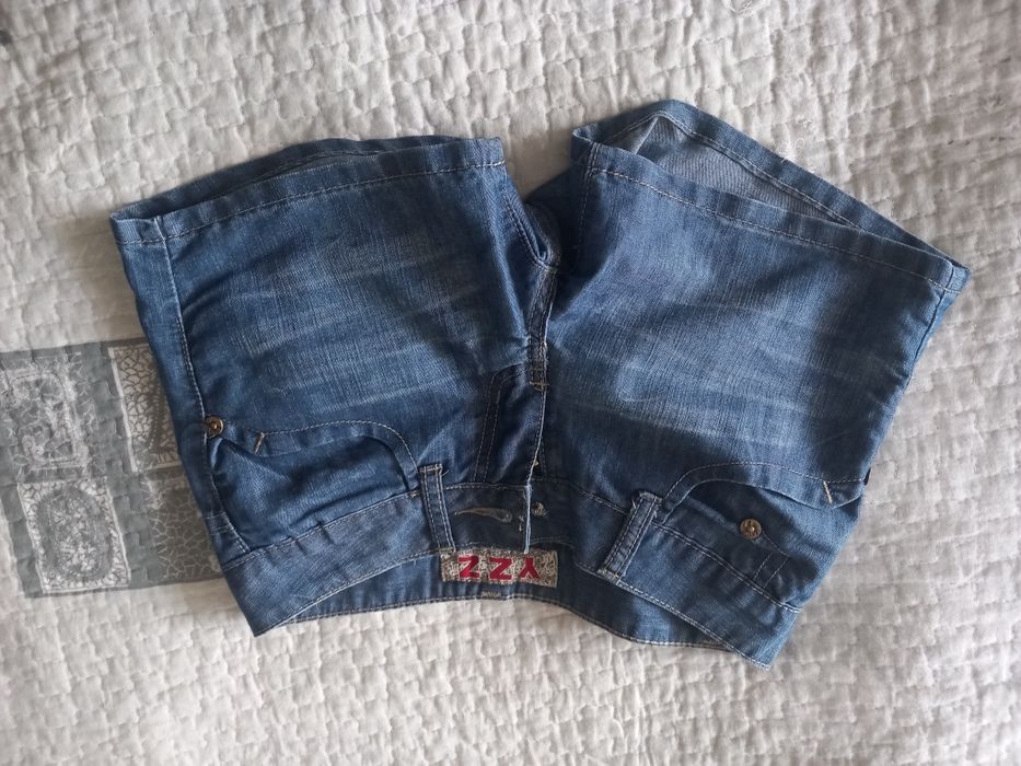 Къси дънкови панталонки за момиче146см