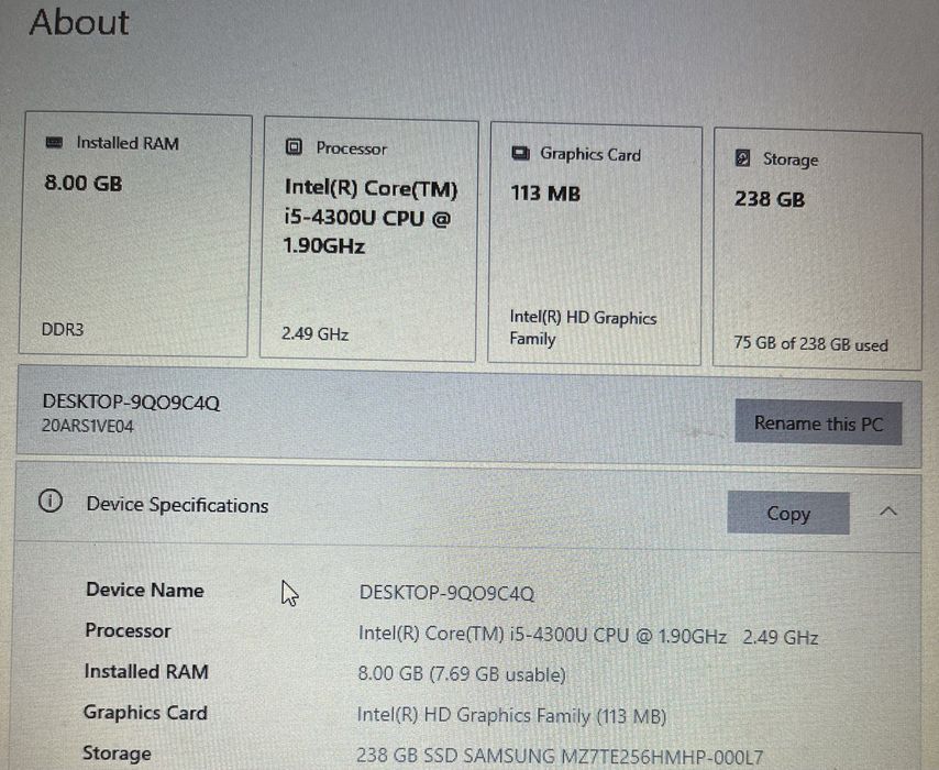 Lenovo T440s с оригинален Windows 10 Pro