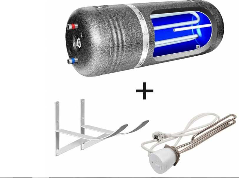 Бойлер косвенного нагрева Kospel 100 л + ТЭН + крепление