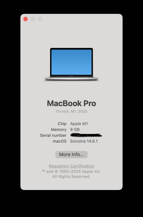  MacBook Pro M1 2020