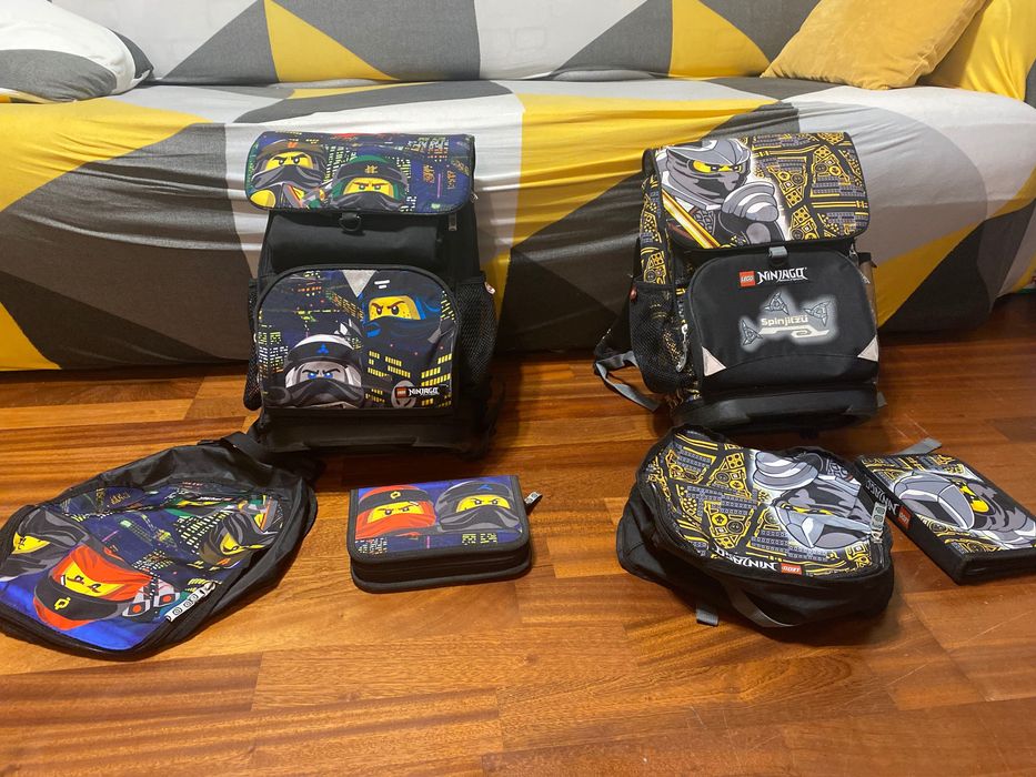 Ghiozdan ergonomic Lego Ninjago - cu sac sport si penar (cls II-VI)