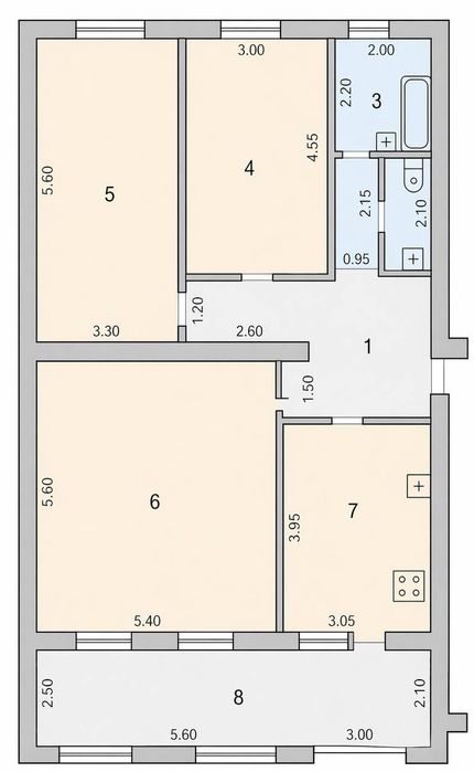 Спецплан 3/1/4 Дархан-3 Центр 113.4квм