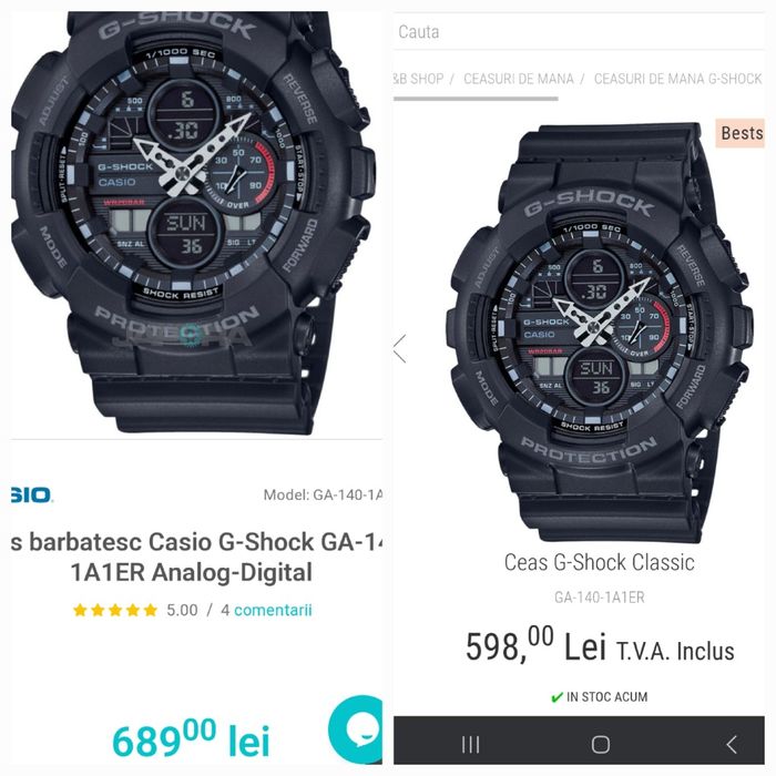 Casio G Shock GA 140