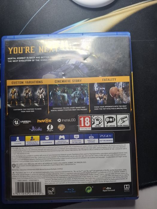 игровой диск на пс4