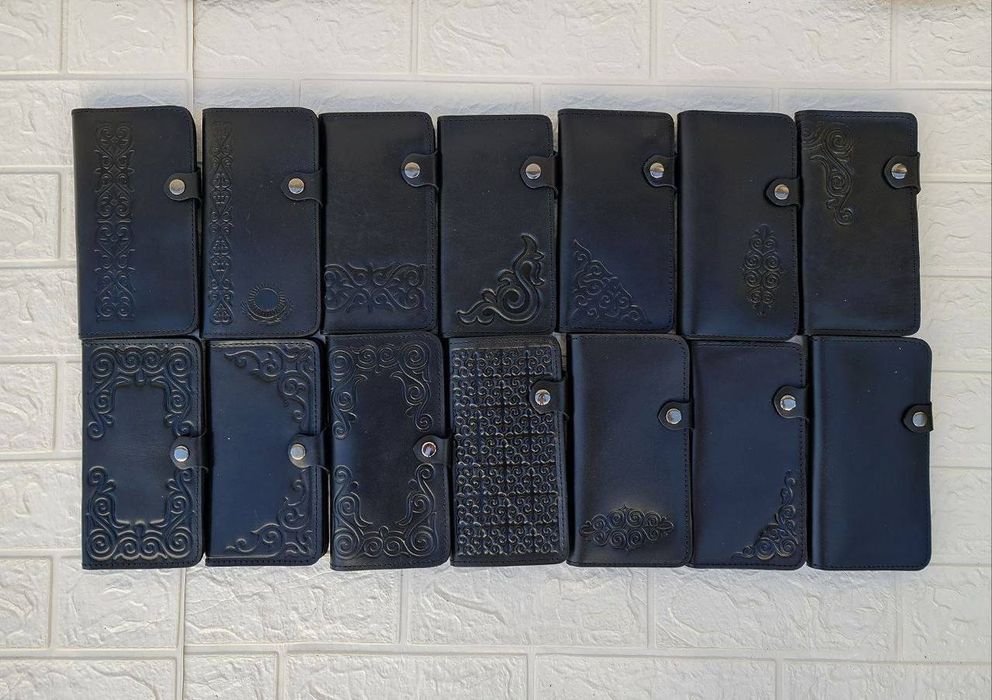 Портмоне. 100% кожа, ручной работа, сделана Казахстане