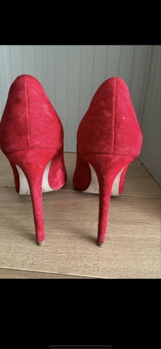 Pantofi cu toc piele intoarsa Mineli Boutique