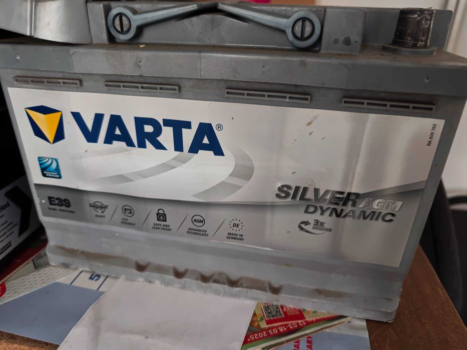 Baterie auto VARTA AGM E39 12V 70Ah 760A start/stop