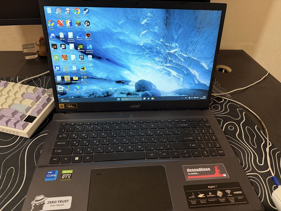 Игровой ноут Acer Aspire  7 RTX3050ti