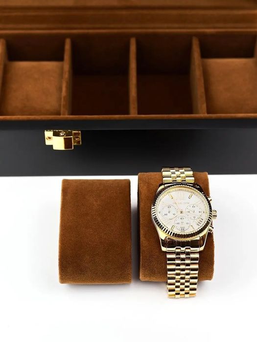 Шкатулка для часов и украшений дерево с замком