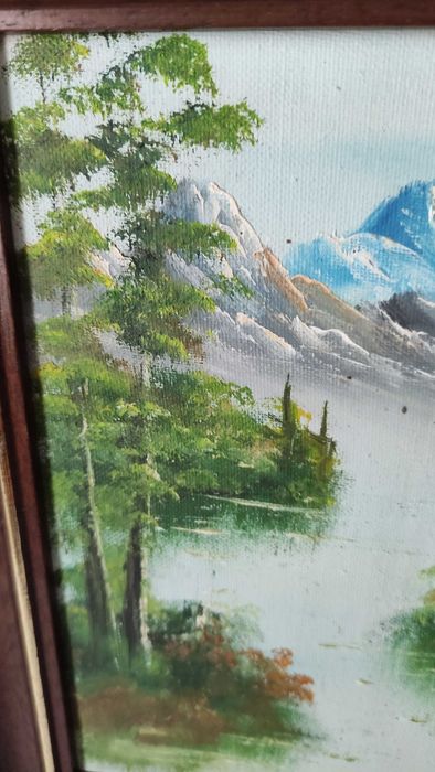 Картина рисувана с маслени бои върху платно подписана