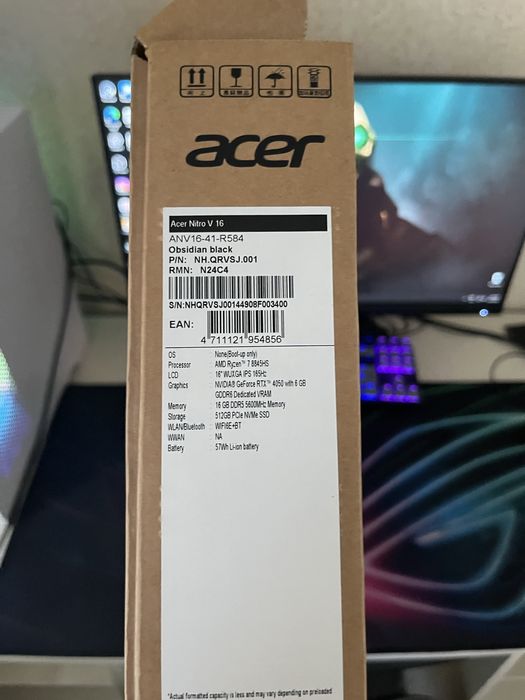 Acer nitro v16 rtx 4050 6gb