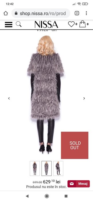 Vesta blana Nissa 38