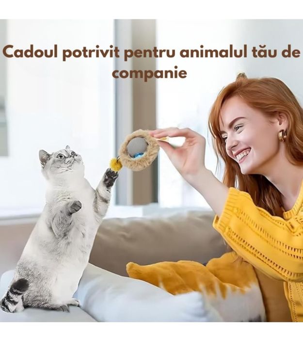 Jucarie inteligenta pentru pisici/caini, interactiva, electrica, reinc