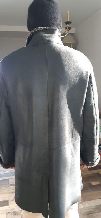 Мужская приталенная  дубленка