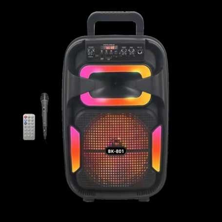 Радио тонколона GY-801 8" микрофон/FM/bluetooth/USB/TF card