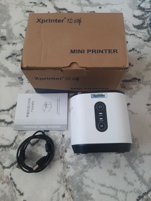 Мини термопринтер Xprinter для этикеток (б/у)