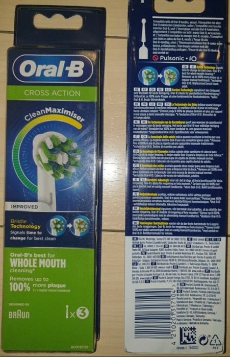 Set 3rezerve Oral B Braun Cross Action 
Pretul este