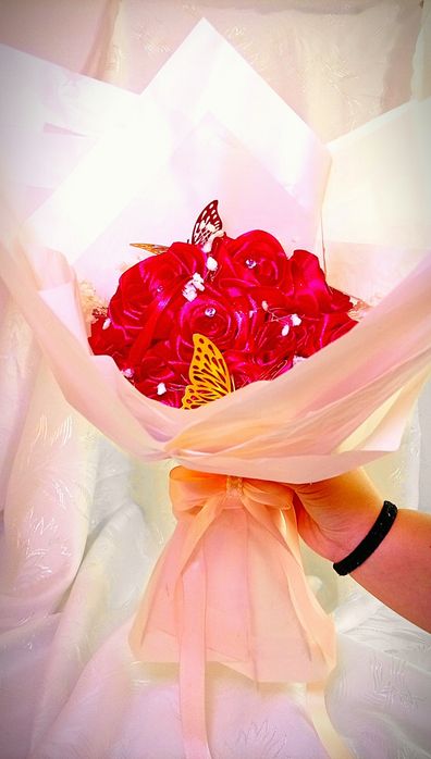 Buchet din satin