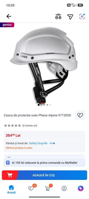 Casca de protecție Uvex alpine