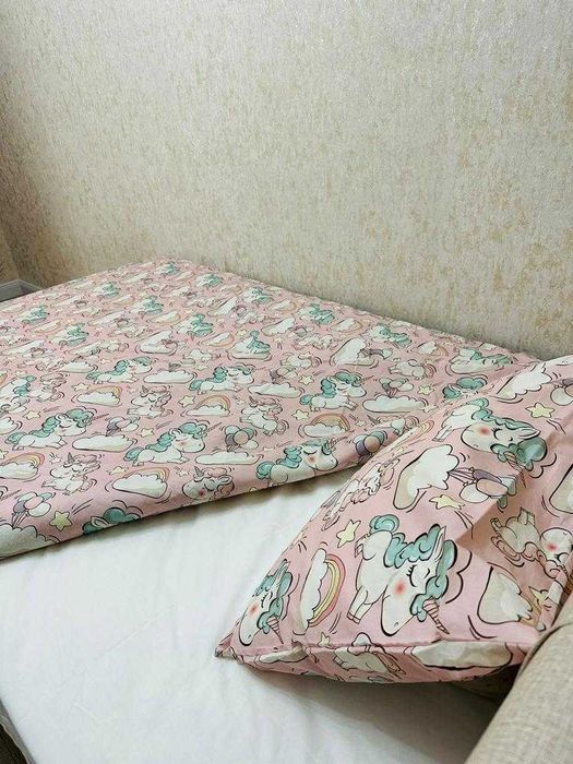 детское постельное белье единороги