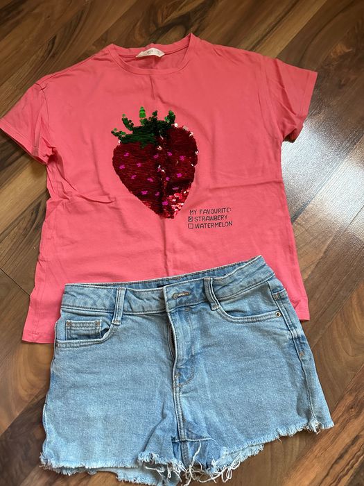 Set tricou si pantaloni scurti Mango 9 ani