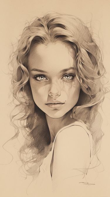 Портрет карандашем.