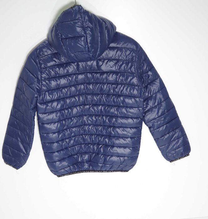 Geacă matlasată RESERVED băieți, mărimea 134 (10 ani) – Bleumarin/Verde Neon