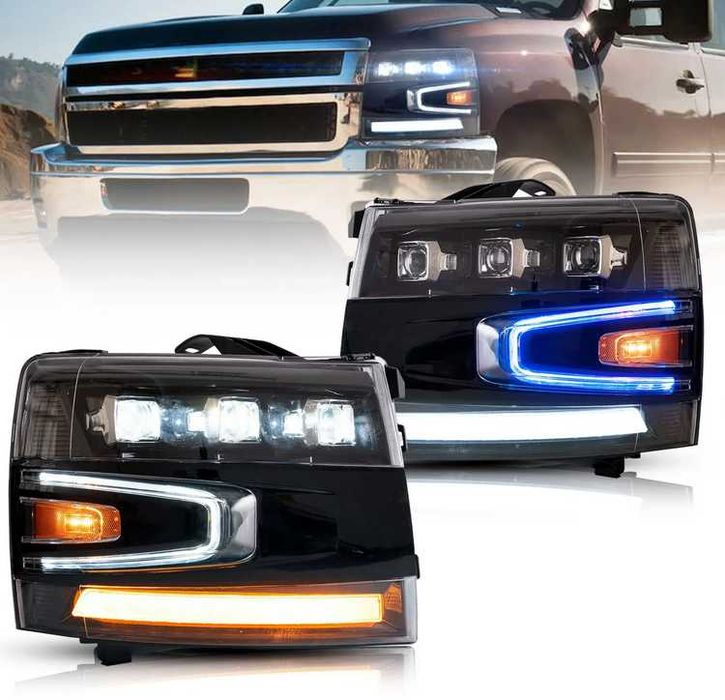 Комплект тунинг фарове LED MATRIX Chevrolet Silverado 2007-2013