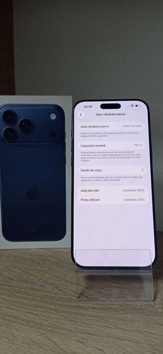 iPhone 17 Pro Max,256GB, Deep Blue, Bat:100%/Fin X Amanet cod 116481